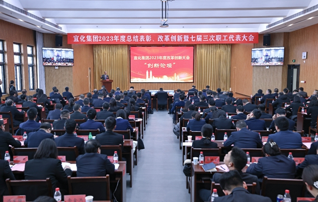 王大真總結(jié)講話(huà) 宜化集團(tuán)2023年度總結(jié)表彰、改革創(chuàng)新暨七屆三次職工代表大會(huì)勝利閉幕(圖3)